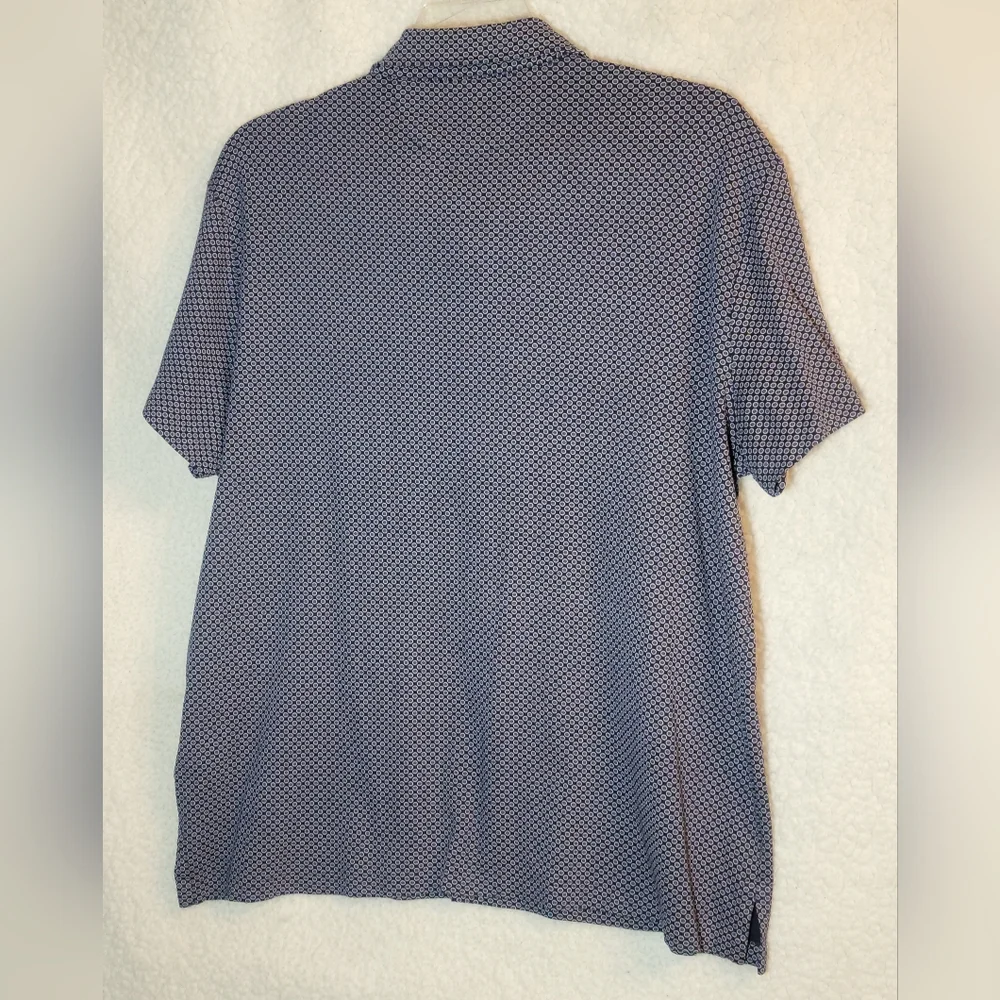 Ralph Lauren Men's Blue Geometric Polo Shirt Size XL